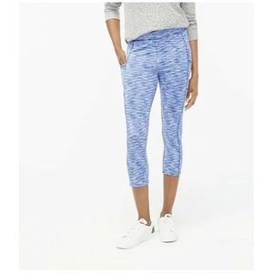 J Crew Factory Cropped Space-dyed Leggings Athletic Pants Side Pocket